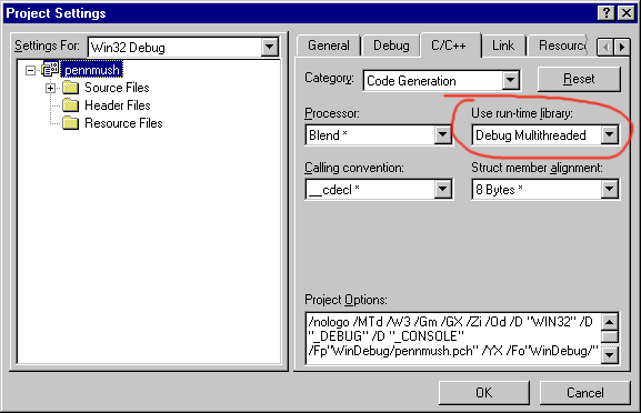 Example of setting multithreaded option - 11K