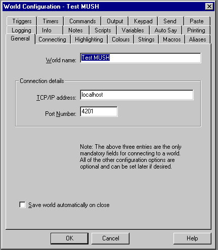 Example of MUSHclient connection - 8K